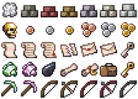 16x16 Pixel Art Item Icons
