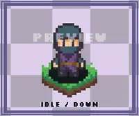 32x32 Top-Down Character Animation Pack