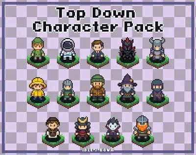 32x32 Top-Down Character Animation Pack