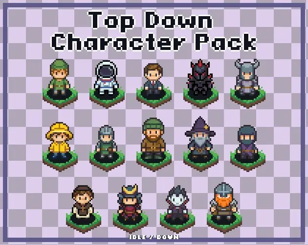 32x32 Top-Down Character Animation Pack