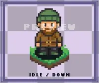 32x32 Top-Down Character Animation Pack