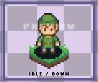 32x32 Top-Down Character Animation Pack