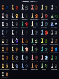 Chess Piece Mega Pack - 115 наборов, 1380 спрайтов