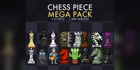 Chess Piece Mega Pack - 115 наборов, 1380 спрайтов