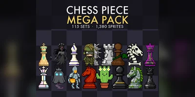 Chess Piece Mega Pack - 115 наборов, 1380 спрайтов