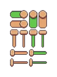 Симпатичный фэнтези UI asset pack