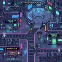 Cyberpunk City Tileset - Pixel Art Asset Pack