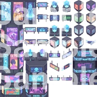 Cyberpunk City Tileset - Pixel Art Asset Pack