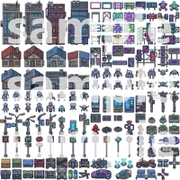 Cyberpunk City Tileset - Pixel Art Asset Pack