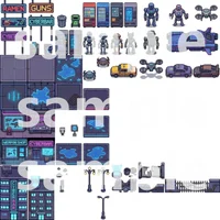 Cyberpunk City Tileset - Pixel Art Asset Pack