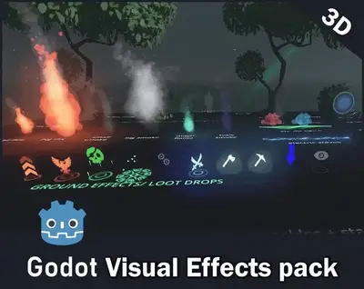 Коллекция визуальных эффектов Godot VFX & Effects collection