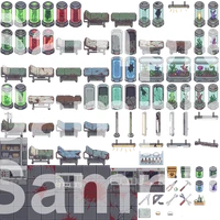 Horror Space Station Top-Down Pixel Art Tileset