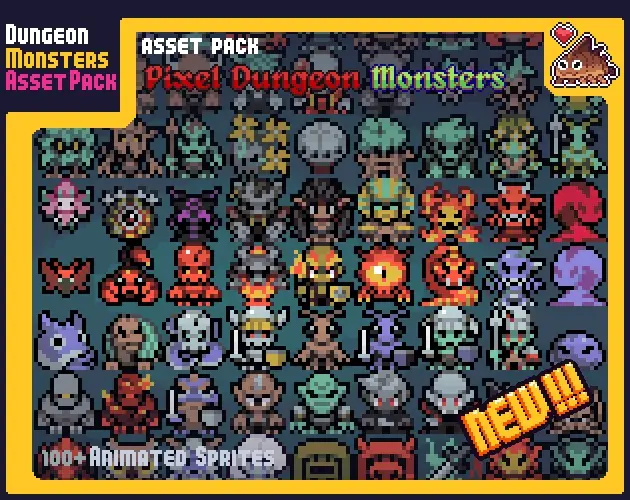 Mini Dungeons Monsters HUGE Pack 16x16