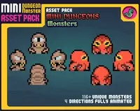 Mini Dungeons Monsters HUGE Pack 16x16