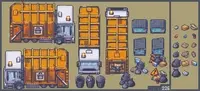 Современные экстерьеры - RPG Tileset