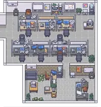 Тайлсет Modern Office - Revamped - RPG Tileset [16x16]