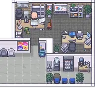 Тайлсет Modern Office - Revamped - RPG Tileset [16x16]