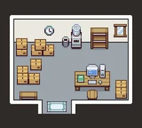 Тайлсет Офисный интерьер Office Interior Tileset (16x16)