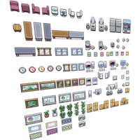 Тайлсет Офисный интерьер Office Interior Tileset (16x16)