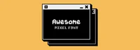 Пиксельный шрифт AWESOME