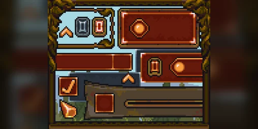 Pixel Art Fantasy UI Interface Asset Pack