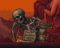 Набор пиксельных ассетов Pixel Art Hell Tiles And Enemies 32x32