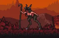 Набор пиксельных ассетов Pixel Art Hell Tiles And Enemies 32x32
