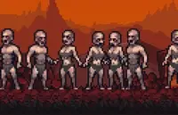 Набор пиксельных ассетов Pixel Art Hell Tiles And Enemies 32x32