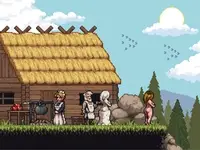 Pixel Art Village Houses Asset Pack - 2D Sidescroller