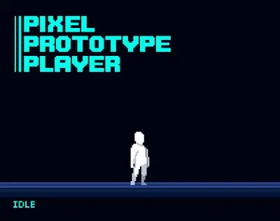 Пиксельные спрайты игрока Pixel Prototype Player Sprites