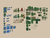 Rocky Pines Mountain Forest — тайлсет 32x32 вид сверху