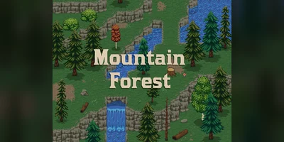 Rocky Pines Mountain Forest — тайлсет 32x32 вид сверху