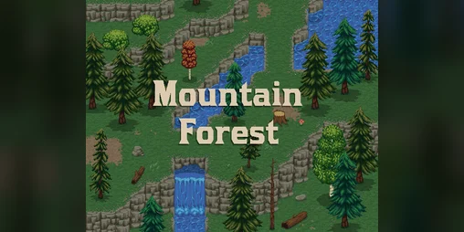 Rocky Pines Mountain Forest — тайлсет 32x32 вид сверху