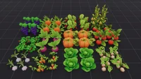 Stylized Farm Crops Ultimate Low Poly Asset Pack