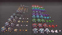 Стилизованные рудные жилы: модульный набор руд и кристаллов Stylized Mining Nodes