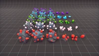 Стилизованные рудные жилы: модульный набор руд и кристаллов Stylized Mining Nodes