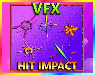 VFX HIT IMPACT Pixel Art Effects